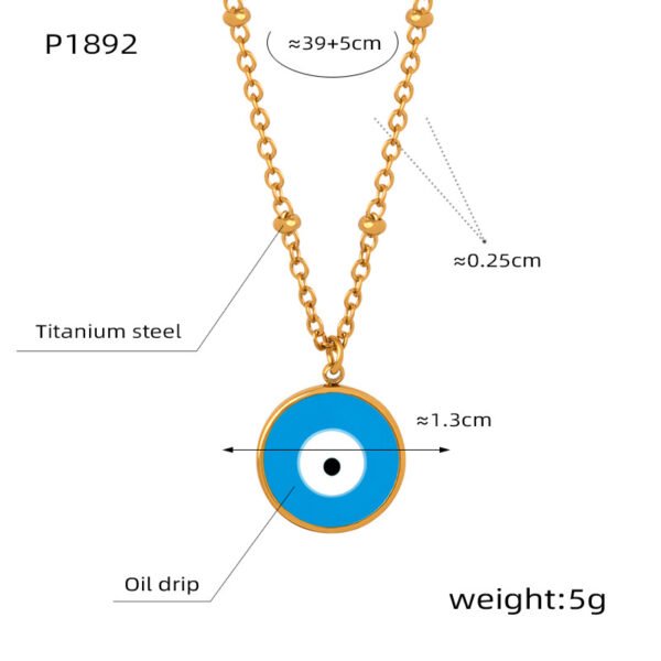 Devil's Eye Pendant Necklace - Image 2