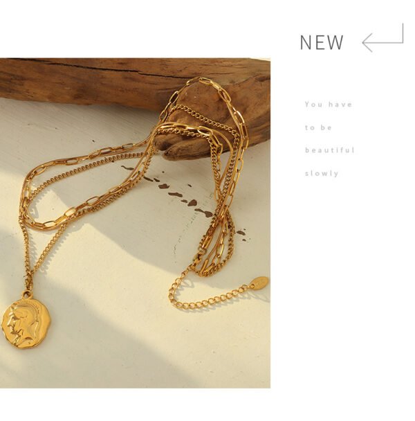 Roman Portrait Hip-Hop Necklace - Image 7